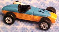 Blue extends all the way to rear